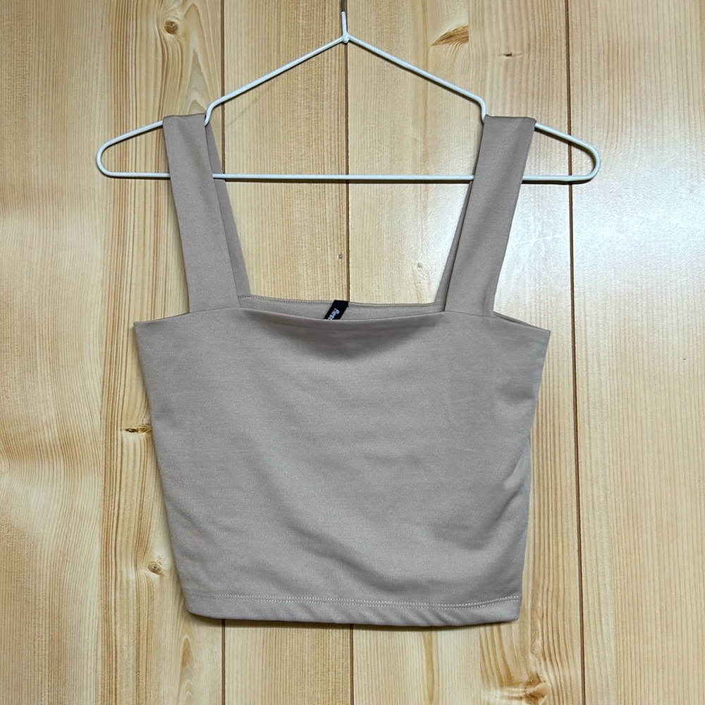 Cropped Square Neck Tank